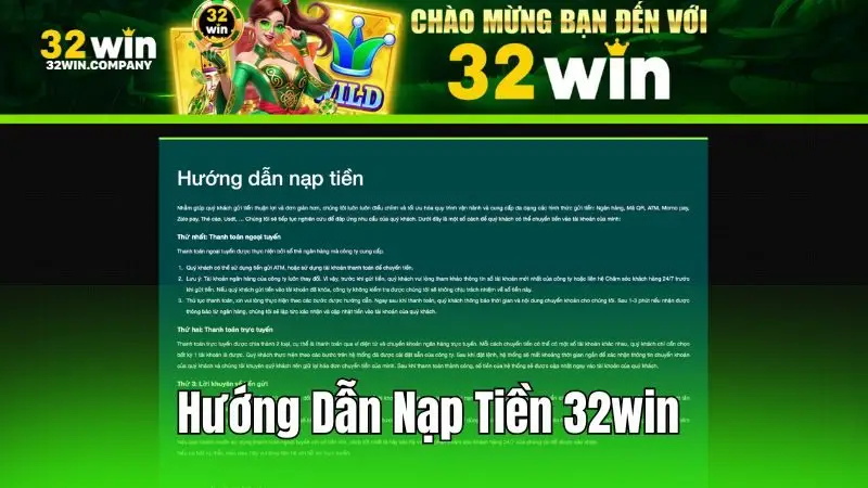 Quy trình nạp tiền nhanh chóng, an toàn!